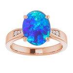 Oval Black Opal 78_Rose Gold_Oval