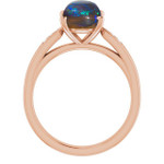 Oval Black Opal 2_Rose Gold_Oval