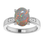 Oval Black Opal 9_Sterling Silver_Oval