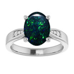 Oval Black Opal 17_Sterling Silver_Oval