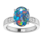 Oval Opal Triplet 60_White Gold_Oval