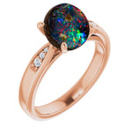 Round Boulder Opal 47_Rose Gold_Round