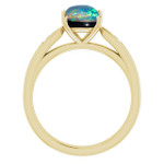 Round Black Opal 49_Yellow Gold_Round