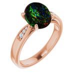 Round Boulder Opal 50_Rose Gold_Round