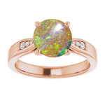 Round Boulder Opal 52_Rose Gold_Round