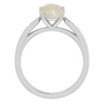 Round White Opal 57_White Gold_Round