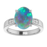 Oval Black Opal 75_Sterling Silver_Oval