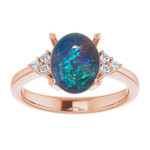 Oval Black Opal 2_Rose Gold_Oval