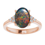 Oval Black Opal 8_Rose Gold_Oval