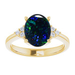 Oval Black Opal 7_Yellow Gold_Oval