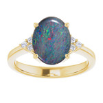 Oval Boulder Opal 33_Yellow Gold_Oval