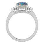 Oval Opal Triplet 60_Sterling Silver_Oval