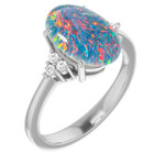 Oval Opal Triplet 61_White Gold_Oval