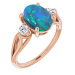 Oval Black Opal 93_Rose Gold_Oval   