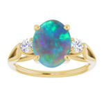 Oval Black Opal 75_Yellow Gold_Oval