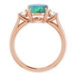 Oval Black Opal 75_Rose Gold_Oval