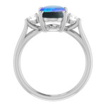 Oval Black Opal 78_Sterling Silver_Oval