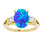 Oval Black Opal 78_Yellow Gold_Oval