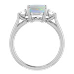 Oval Black Opal 91_White Gold_Oval