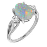 Oval Black Opal 91_Sterling Silver_Oval