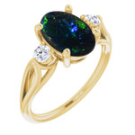 Oval Black Opal 7_Yellow Gold_Oval