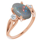 Oval Black Opal 12_Rose Gold_Oval