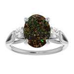 Oval Boulder Opal 34_Sterling Silver_Oval