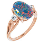 Oval Opal Triplet 65_Rose Gold_Oval