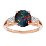 Round Boulder Opal 47_Rose Gold_Round