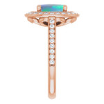 Oval Black Opal 92_Rose Gold_Oval