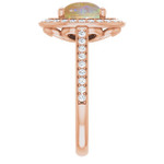 Oval White Opal 30_Rose Gold_Oval