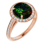 Round Boulder Opal 50_Rose Gold_Round