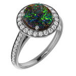 Round Boulder Opal 51_White Gold_Round