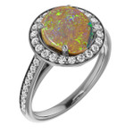 Round Boulder Opal 52_White Gold_Round