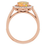 Round Black Opal 56_Rose Gold_Round