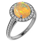 Round Black Opal 56_White Gold_Round