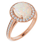 Round White Opal 57_Rose Gold_Round