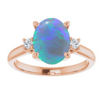 Oval Black Opal 92_Rose Gold_Oval