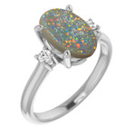 Oval Black Opal 11_Sterling Silver_Oval