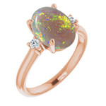 Oval White Opal 14_Rose Gold_Oval