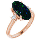 Oval Black Opal 17_Rose Gold_Oval