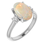 Oval White Opal 18_Sterling Silver_Oval