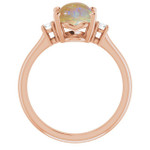 Oval White Opal 30_Rose Gold_Oval