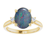 Oval Boulder Opal 33_Yellow Gold_Oval