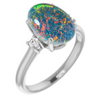 Oval Opal Triplet 68_Sterling Silver_Oval