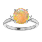 Round Black Opal 56_White Gold_Round