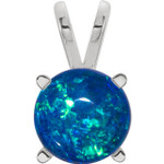 Round Black Opal 49_White Gold_Round