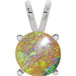 Round Boulder Opal 52_White Gold_Round