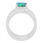 Oval Black Opal 75_White Gold_Oval