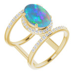 Oval Black Opal 75_Yellow Gold_Oval